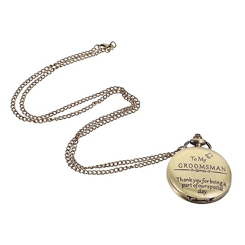 Mikikit 1stück Vintage Taschenuhr Mit Kette Robuste Dekorative Hängenuhr Im Retro-Design Zur Zeitansicht Stilvolles Accessoire Für Herren Und Damen von Mikikit