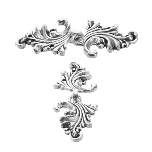 Mikikit 2 Paare Traditionelle Chinesische Shawl Clips Teiliges aus Langlebiger Zinklegierung Vielseitig für Hanfu Qipao Pullover und Cardigans Stilvolle Broschen mit Großem Halt und von Mikikit