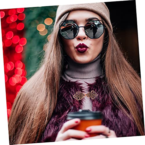 Mikikit 2 Paare Vintage Cape Collar Clips Pullover Cardigan Kragen Spangen Retro Strickjacke Schal Clip Langlebiger Umhang Verschluss für Damen Praktische Modeaccessoires von Mikikit