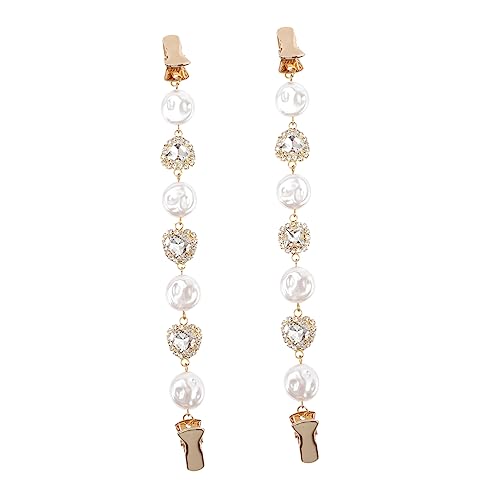 Mikikit 2 Stück Barock Perlen Cardigan Clips Sweater Clips für Damen Brosche für Pullover Strickjacke Mantel Leichtes Design Stilvolles Accessoire von Mikikit