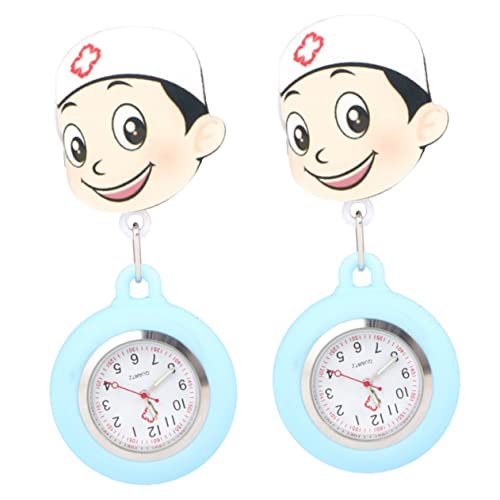Mikikit 2 Stück Cartoon-taschenuhr Mit Teleskoplinse Mini-Uhr Für Kinder Erwachsene Modische Familie Und Freunde von Mikikit