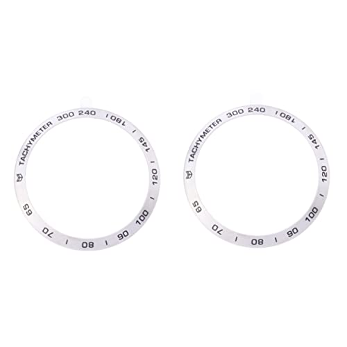 Mikikit 2stücke Metall-uhrenring Schutzring Für Watch Frontier D-Style Silber Mit Schwarzer Kratzfest Und Langlebig Design Für von Mikikit