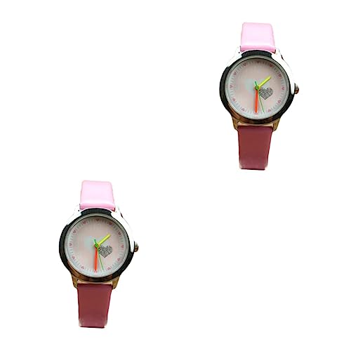 Mikikit 2 Stück Mehrzweck-kinderuhr Dekorative Quarzuhr Uhr Für Kinder Und Mädchen Cartoon-Armbanduhr von Mikikit
