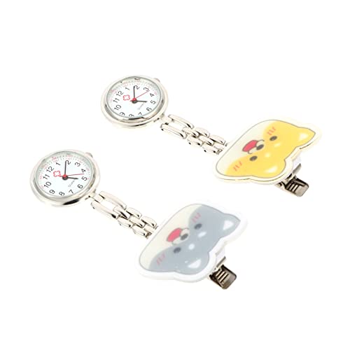 Mikikit 2St Schwesterntisch auf Ärzte achten auf Krankenschwestern achten taschenuhr Herrenuhren Damenuhren Uhren aus Edelstahl nachtleuchtende Uhr Anzahl Anschauen Fall Student Acryl von Mikikit