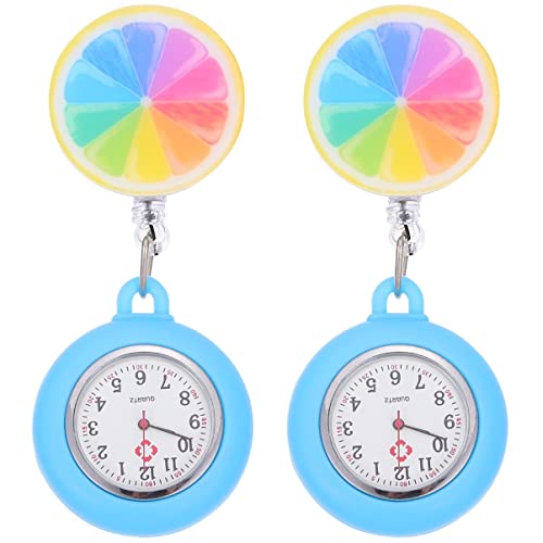 Mikikit 2 Stück Taschenuhr Einziehbare Uhr Für Damen Und Herren Stilvolles Und Praktisches Design von Mikikit