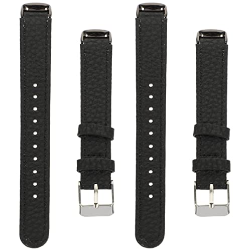 Mikikit 2 Stück Teile Armbänder Riemen Riemen Austauschbar Tragbar Luxe mit Gürtelersatz Schlank Luxe Banduhr Ersetzen für Verstellbares Leder Kompatibel Männer Frauen Dekorativ von Mikikit