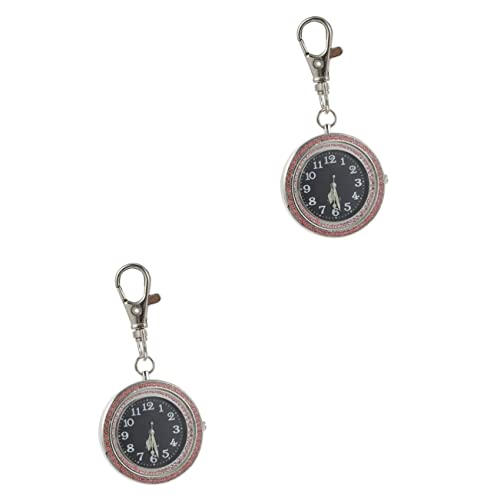 Mikikit 2stücke Mädchen Taschenuhr Moderne Quarz-Uhr Mit Großem Für Senioren Und Mädchen Langlebig Und Leicht Ablesbar Für Schule Und Alltag Geeignet von Mikikit