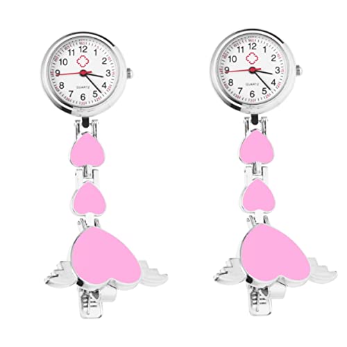 Mikikit Herrenuhren 2 Stücke Brosche Krankenschwestern Graduierung Ärzte Herz Für Rosa Damen Geformt Kreative Fob Pin Auf von Mikikit
