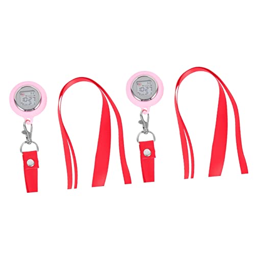Mikikit 2st Uhr Damen Taschenuhr Krankenschwesteruhr Am Revers Hängende Taschenuhr Taschenuhren Für Krankenschwestern Studentische Taschenuhr Gurt Anzahl Mann Kieselgel von Mikikit