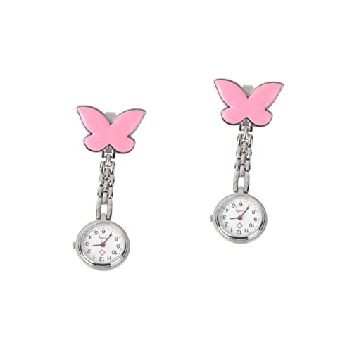 Mikikit 2 Stücke Elegante Uhr Brosche Metall Uhr Für Frauen Uhr Pin Tragbare Uhr von Mikikit