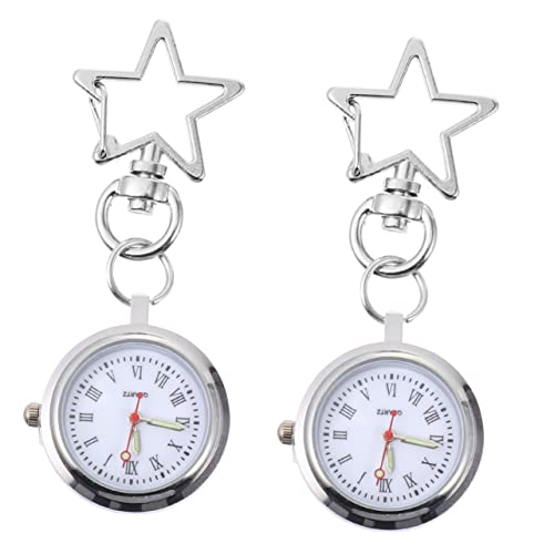 Mikikit Schlüsselbund Schlüsselanhänger Schlüsselband 2-Teilige Tasche Mit Uhr Für Nadel Student Schnalle Schlüsselanhänger Taschenform Clip Hängend Mode An Hübscher Betrachten von Mikikit