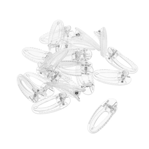 Mikikit 20 Stück Teiliges Haarklammern Transparent Kleine Alligator Haarspangen Rutschfest für Junge Mädchen Vielseitiges Haarschmuck Zubehör für Alltag Schule Party von Mikikit