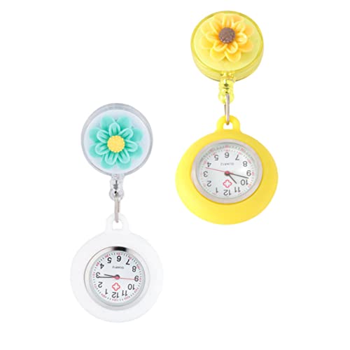 Mikikit 2 Stück Taschenuhren Mit Licht Modische Clip-on-hängeuhren Tragbare Hängeuhr Für Genaues Timing Mikikit 2 Stück Taschenuhren Mit Licht Modische Clip-on-hängeuhren Tragbare Hängeuhr Für Genaues Timing von Mikikit