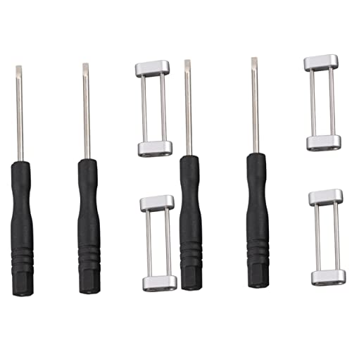 Mikikit 2 Sätze Uhr Reparieren Bandadapter Uhrenarmband Aus Edelstahl Verbindungsring Für Uhrenarmband Verbindungsstange Für Armbanduhren Uhrenarmband-Adapter Hotfix-Tool Stollen Gurt von Mikikit