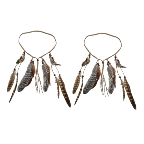 Mikikit 2stücke Boho Haarschmuck Stirnband Für Damen Mit Quaste Elegantes Kopfschmuck Für Party Festival Und Alltag Indisches Kopfschmuck Zubehör von Mikikit