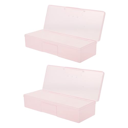 Mikikit 2stücke Aufbewahrungsbox Für Nagelwerkzeuge Und Nagellack Organizer Für Nagelzubehör Aus Kompakt Und Leicht Für Reisen Und Maniküre von Mikikit