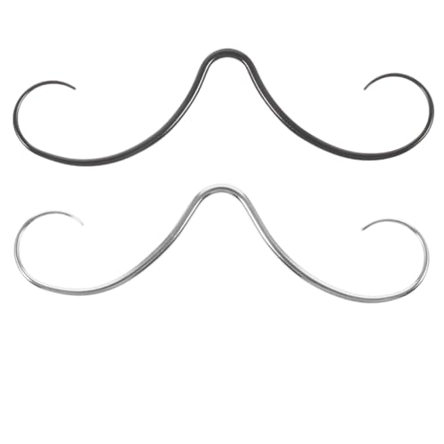 Mikikit 2stücke Schnurrbart Nasenring Piercing Schmuck Für Herren Damen Nasenpiercingschmuck Körperpiercingschmuck Nasenring Für Gepiercte Nase von Mikikit