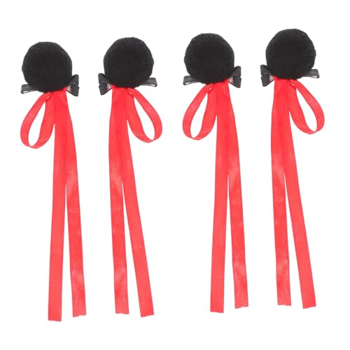 Mikikit 2paare Pompon-haarspangen Für Mädchen Party-haarschmuck Mit Band Zum Stylen Für Geburtstage Hochzeiten Und Täglichen Gebrauch Robustes Haar-accessoire von Mikikit