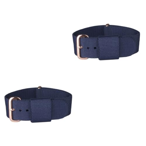 Mikikit 2st Herrenarmbanduhren Frauenband Armband Für Frauen Männerfitness Frauen Uhren Mann Damenuhren Uhrenarmband Aus Nylon Uhrenarmbänder Herrenuhren Nylonband Mitternachtsblau Zubehör von Mikikit