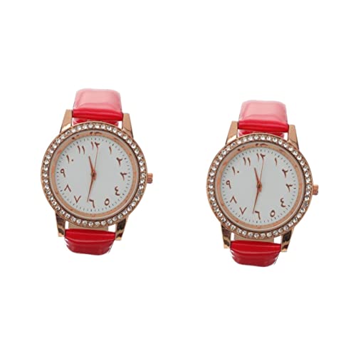 Mikikit 2stücke Damen Armbanduhr Mit Funkelnden Kristallen Und Rosegoldenem Gehäuse Design Für Büro Und Alltag Für Besondere Anlässe Modisches Accessoire von Mikikit