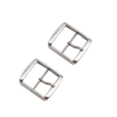 Mikikit 2stücke Edelstahl Uhrenband Schnalle Armbandverschluss Für Herren Und Damen Langlebige Und Robuste Uhr Zubehör Silber von Mikikit
