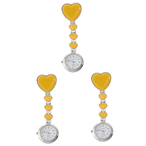 Mikikit 3 Stück Hängende Tunika Tasche Liebe Brosche Geschenk Dekoration Hand Arzt Design Sanitäter Leuchtend Für Clip-Klinik Auf Kreatives Abzeichen Herz von Mikikit