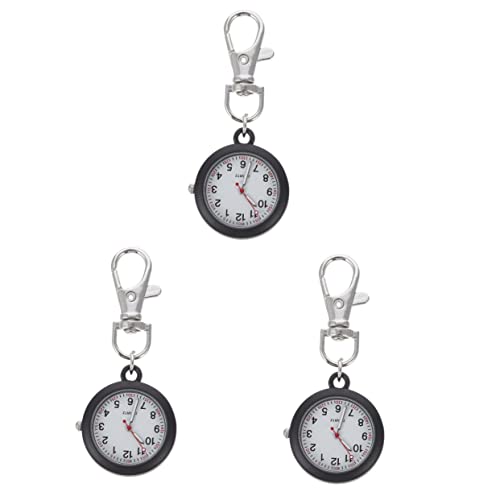 Mikikit 3stücke Praktische Und Leichte Taschenuhr Mit Schlüsselanhänger Vintage Design Für Und Ärzte Dekorativ Und Für Und Alltag von Mikikit