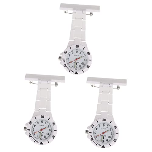 Mikikit 3 STK Schwesterntisch Vintage-Uhr Damenuhren Für Damen Digitale Taschenuhr Uhrengehäuse Für Herren Digitaluhren Für Herren Herrenuhren Anzahl Weiß Kunststoffschale Quarz Mann von Mikikit