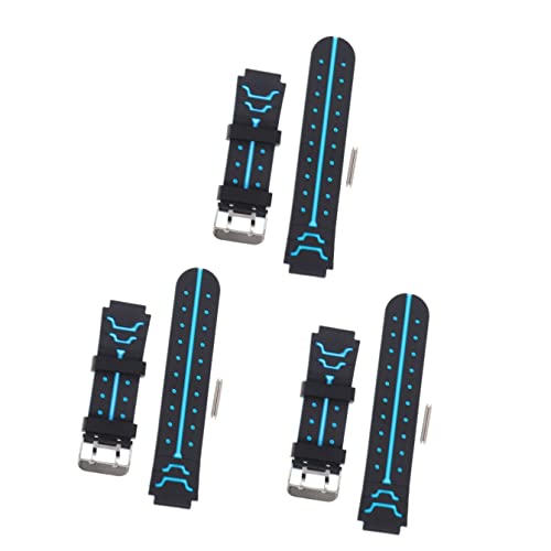 Mikikit 3 Stück Uhrenarmbänder Für Jungen Und Mädchen Ersatzarmband Robustes Silikonband Für Kinder von Mikikit