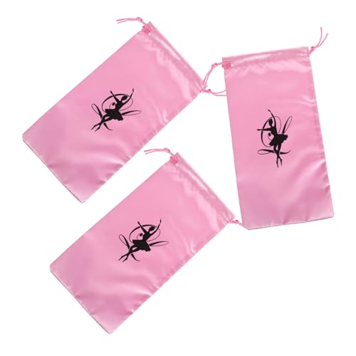 Mikikit 3 Stücke Ballettschuhe Taschen für Mädchen Kordelzug Tanztasche Reißfest und für Ballett und Tanzzubehör Mikikit 3 Stücke Ballettschuhe Taschen für Mädchen Kordelzug Tanztasche Reißfest und für Ballett und Tanzzubehör von Mikikit