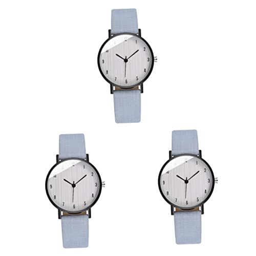 Mikikit 3-teilige Stilvolle Armbanduhr Für Damen Leichte Und Bequeme Armbanduhr Modische Digitaluhr Für Damen Für Den Täglichen Gebrauch von Mikikit
