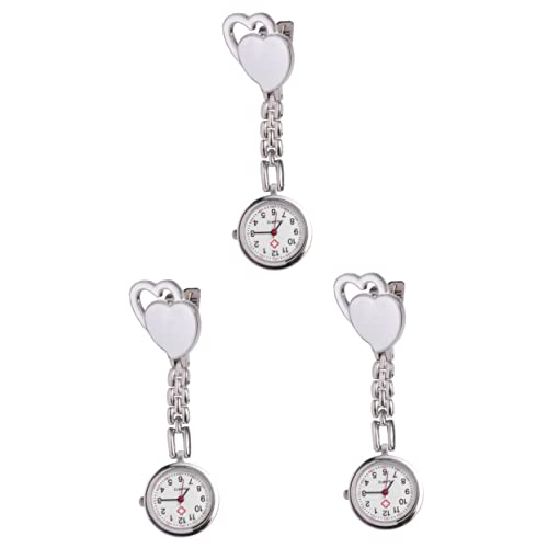 Mikikit 3st Taschenuhr Uhr Mit Silikonhülle Minimalistische Herrenuhr Hängende Uhr Arzt Taschenuhr Stethoskop Modeuhren Für Damen Sanitäter Mechanisch Anhänger Weiß Mann von Mikikit