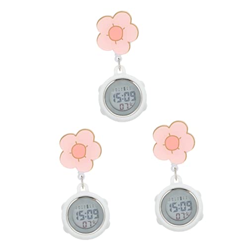 Mikikit 3 Stücke Studenten Für Ärzte Hängen Zubehör Abzeichen Clip Einziehbar Auf Timing Design Prüfung Uhr von Mikikit