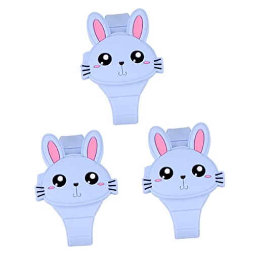 Mikikit Kinderspielzeug 3 Stücke Party Himmelblau Favor Armbanduhr Cartoon Kleinkinder Für Geburtstag Kinder Silikon Kaninchen Geschenk Clamshell Uhr LED Elektronisch Silikonuhr von Mikikit