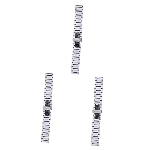 Mikikit 3-teiliges Ersatz-uhrenarmband 18 Mm Poliertes Edelstahl-uhrenarmband Für Herrenuhren von Mikikit