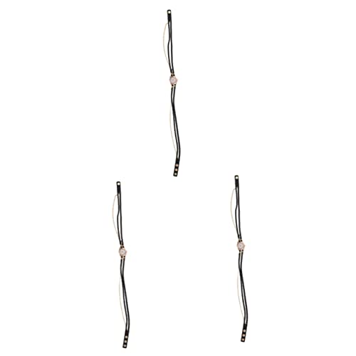 Mikikit Damen-Armbanduhr 3 Stücke Armbanduhr Uhrenarmband Handgelenk Männer Wickeln Armband Geflecht Zeit Dekoration Kettenband von Mikikit
