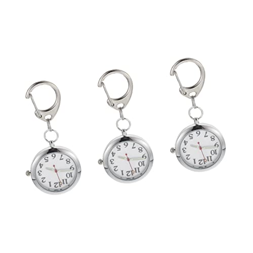 Mikikit 3 Stücke Tasche Leuchtende Hände Dekorative Schnalle Clip Uhr Stilvolle Für Mitarbeiter von Mikikit