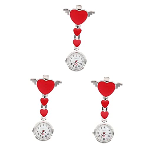Mikikit Clip Betrachten 3-Teilige Epoxidnadel – Krankenschwestern Präsentieren Stahlmetall Mit Einziehbarer Schaukel An Anhängeruhr – Sanitäter Brosche Geschenk von Mikikit