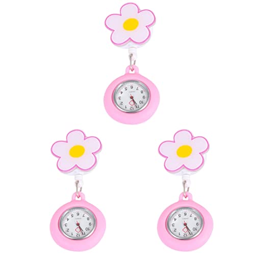 Mikikit 3stücke Uhr Mit Einzigartigem Design Tragbare Ausziehbare Taschenuhr Für Pflegekräfte Und Ärzte Leicht Zu Lesen Für Klinikalltag von Mikikit
