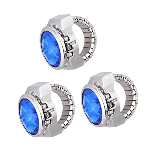Mikikit 3stücke Special Oval Finger Uhr Für Und Fashion Quarz Blau Unisex Stylisches Design Praktische Nutzung Und Deko Mikikit 3stücke Special Oval Finger Uhr Für Und Fashion Quarz Blau Unisex Stylisches Design Praktische Nutzung Und Deko von Mikikit