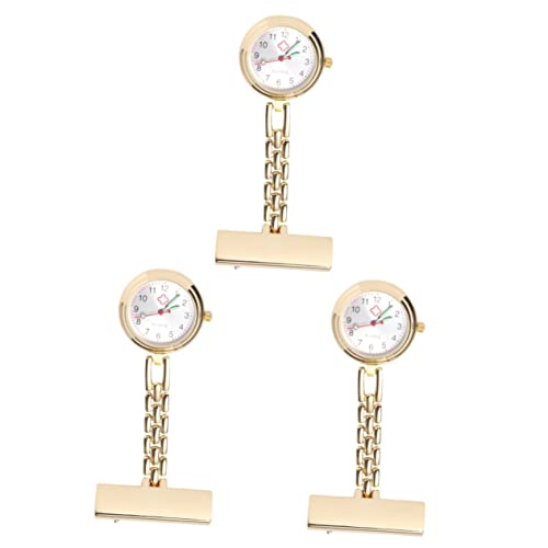 Mikikit 3st Ansteckuhr Herren Digitaluhr Herrenuhren Uhr Aus Zinklegierung Hängende Uhr Schwesternuhren Für Damen Taschenuhren Für Herren Damenuhr Stift Pflege von Mikikit