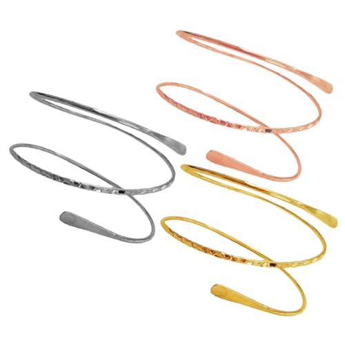 Mikikit 3stücke Armreif Für Damen Aus Metall Verstellbares Armband Mit Dekorativer Passend Für Alltag Und Formelle Anlässe Geeignet von Mikikit