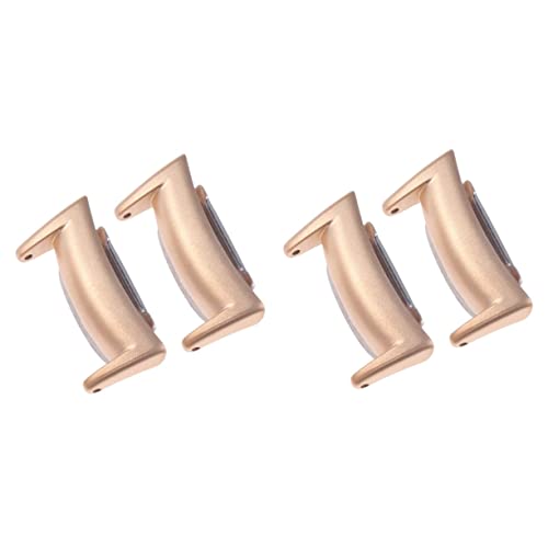 Mikikit 4 Stück Bandverbinder Uhrenarmband-anschlüsse Uhrenarmband Aus Edelstahl Uhrenarmband- Kleine Anschlüsse Uhrenarmband-Adapter Uhrenarmbandadapter Profi Schließe Anschauen von Mikikit