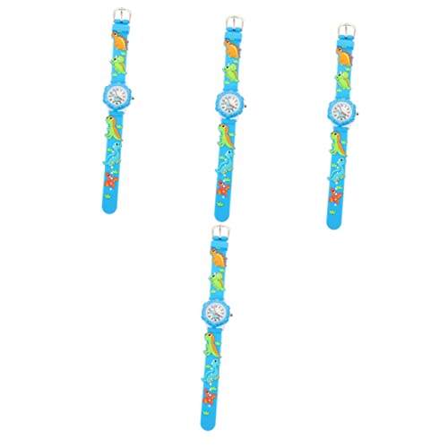 Mikikit 4 Stück Dinosaurieruhr Für Kinder Kinderuhrverzierung Dinosaurier Beobachten Kinderuhr Uhr Für Kinder Leichte Kinderuhr Dekorationen Glas Student von Mikikit