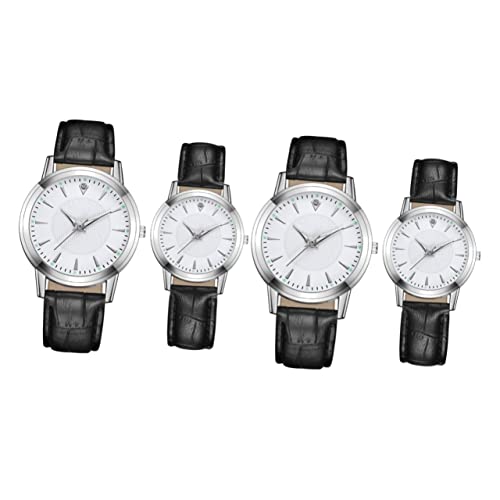 Mikikit 4stücke Armbanduhr Für Unisex Romantisches Design Für Präzise Zeitmessung Für von Mikikit