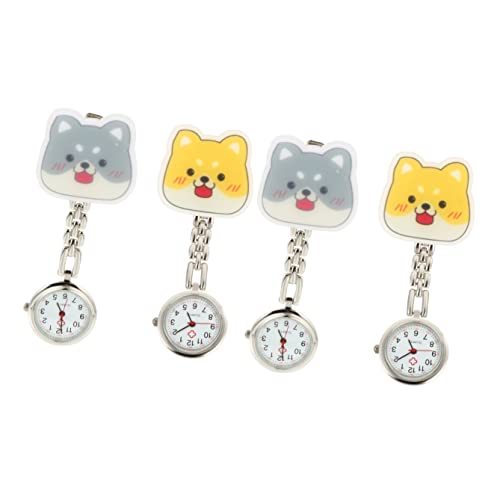 Mikikit 4stücke Pocket Watches Für Ärzte Und Kreative Hängende Uhren Mit Mustern Für Medizinischen Ablesbar von Mikikit