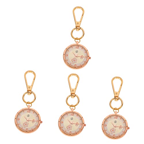 Mikikit 4 Taschenuhr Clip Auf Der Arztuhr Uhr Brosche Herren Taschenuhr Herrenuhr Schlüsselanhänger Empfindlich von Mikikit