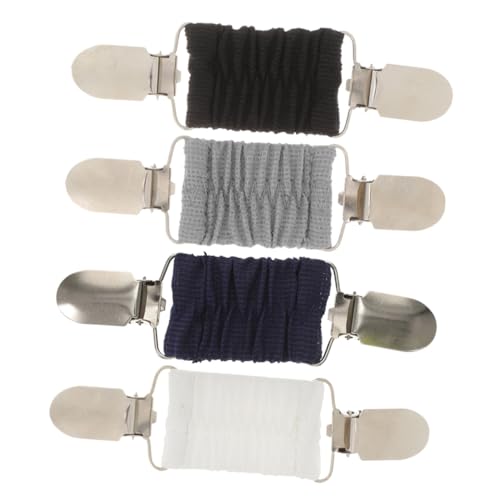 Mikikit 4 Stück Teiliges Elastische Sweater Clips für Damen Vielseitige Cardigan Clips mit Modischem Design Verhindern Unerwünschtes Öffnen von Strickjacken Passend für Verschiedene von Mikikit