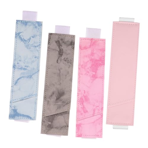 Mikikit 4 Stück Teiliges PU Etui Pen Organizer für Krankenschwestern Multifunktionale Stifttasche mit Großer Kapazität Strapazierfähiger Pocket Protector Praktische Aufbewahrungstasche von Mikikit