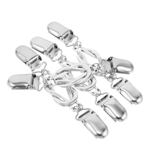 Mikikit 4 Stück Teiliges Vintage Strickjacken Clips Damen Schalspangen Vielseitige Pullover Clips zur Kleidersicherung und Stilaufwertung von Mikikit